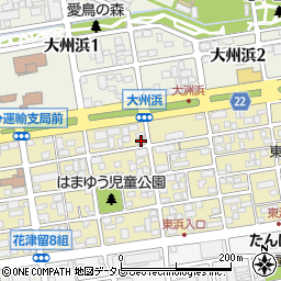 スワンクリーニングの日光社東浜店周辺の地図