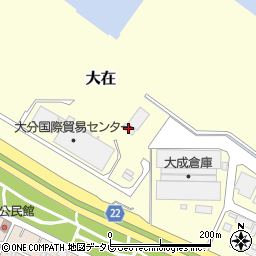 九州ハニューフーズ株式会社　大分営業所周辺の地図