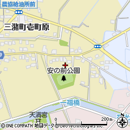 福岡県久留米市三潴町壱町原267-1周辺の地図