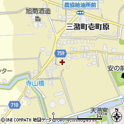 福岡県久留米市三潴町壱町原350周辺の地図
