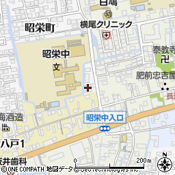 佐賀県佐賀市昭栄町1-12周辺の地図