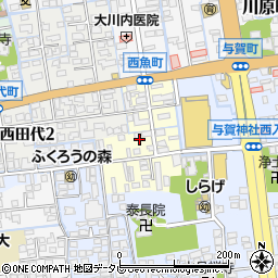 佐賀県佐賀市西魚町周辺の地図