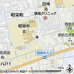 佐賀県佐賀市昭栄町1-13周辺の地図