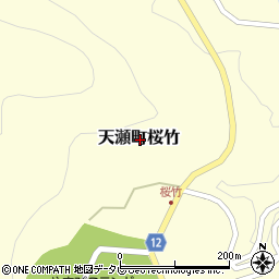 大分県日田市天瀬町桜竹周辺の地図