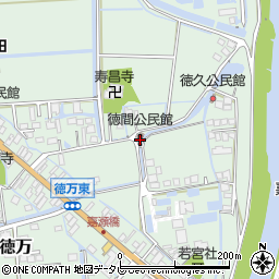 徳間公民館周辺の地図