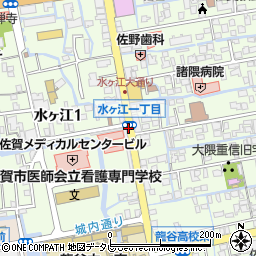 県病院北周辺の地図