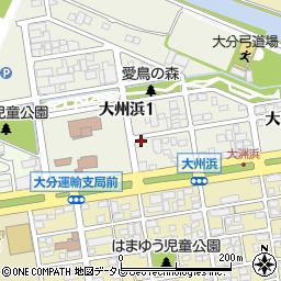 長浜ラーメン麺通人大洲浜店周辺の地図