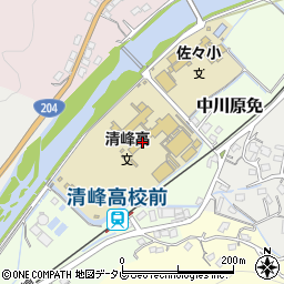 長崎県立清峰高等学校　職員室周辺の地図