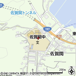 大分市立佐賀関中学校周辺の地図