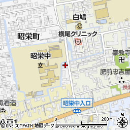 佐賀県佐賀市昭栄町1-10周辺の地図