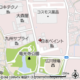 福岡県八女郡広川町日吉523-1周辺の地図