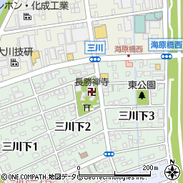 長勝禅寺周辺の地図