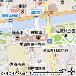 佐賀銀行県庁支店周辺の地図