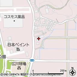 福岡県八女郡広川町日吉520-48周辺の地図