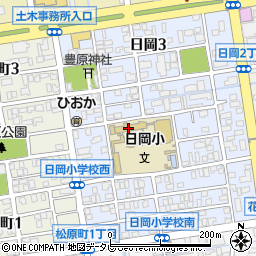 大分市立日岡小学校周辺の地図