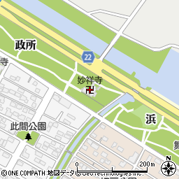 妙祥寺周辺の地図