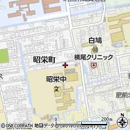 佐賀県佐賀市昭栄町2-19周辺の地図