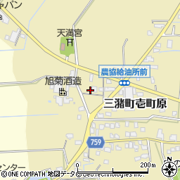 福岡県久留米市三潴町壱町原122周辺の地図