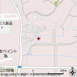 福岡県八女郡広川町日吉520-88周辺の地図