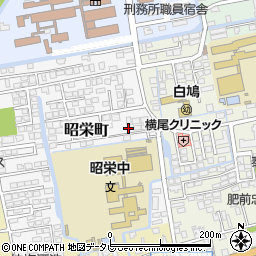 佐賀県佐賀市昭栄町2周辺の地図