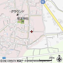 福岡県八女郡広川町日吉242-1周辺の地図