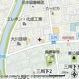 上村建陶大分営業所周辺の地図