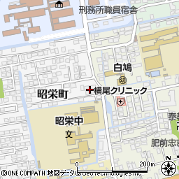 佐賀県佐賀市昭栄町2-12周辺の地図