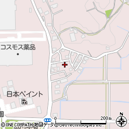 福岡県八女郡広川町日吉520-73周辺の地図