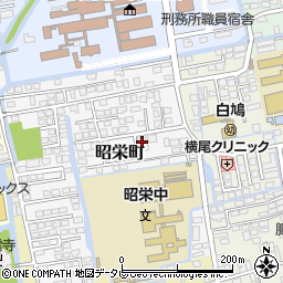 佐賀県佐賀市昭栄町2-5周辺の地図