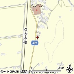 大分県玖珠郡九重町右田3232周辺の地図