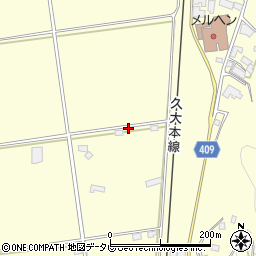 大分県玖珠郡九重町右田2865周辺の地図