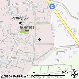 福岡県八女郡広川町日吉243-1周辺の地図
