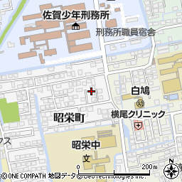 佐賀県佐賀市昭栄町3周辺の地図