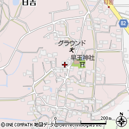 福岡県八女郡広川町日吉360周辺の地図
