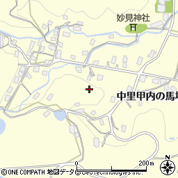 佐賀県伊万里市二里町中里甲内の馬場周辺の地図