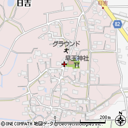 福岡県八女郡広川町日吉361周辺の地図