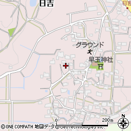 福岡県八女郡広川町日吉366周辺の地図