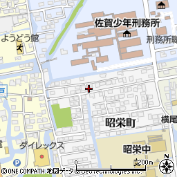 佐賀県佐賀市昭栄町4-24周辺の地図