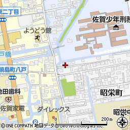 佐賀県佐賀市昭栄町4-40周辺の地図