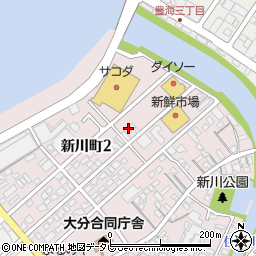 株式会社三想大分支店周辺の地図