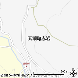 大分県日田市天瀬町赤岩周辺の地図