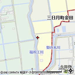 佐賀県小城市三日月町金田1364周辺の地図