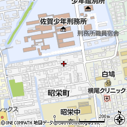 佐賀県佐賀市昭栄町4-12周辺の地図