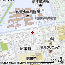 佐賀県佐賀市昭栄町4-8周辺の地図