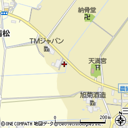 福岡県久留米市三潴町壱町原28周辺の地図