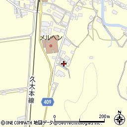 大分県玖珠郡九重町右田3215周辺の地図