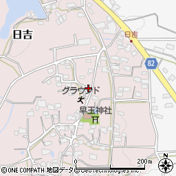 福岡県八女郡広川町日吉432周辺の地図