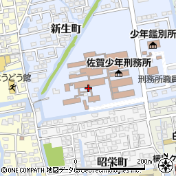 佐賀県佐賀市新生町周辺の地図