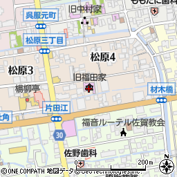 旧福田家周辺の地図