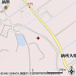 佐賀県多久市東多久町納所大畑周辺の地図